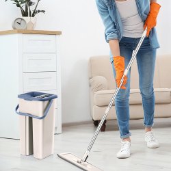 M004C     MOP PŁASKI OBROTOWY DWUKOMOROWY WYCISKACZ WIADERKO -O415