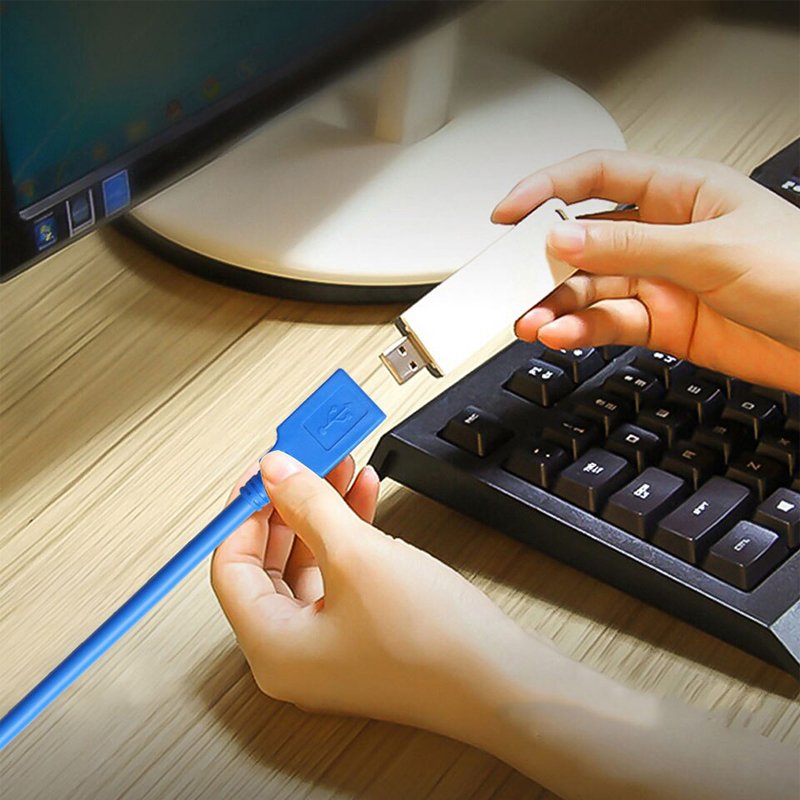 N280 KABEL PRZEDŁUŻKA EKRANOWANY WTYK USB 3.0 1,5 M -E391