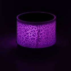 N296 GŁOŚNIK BEZPRZEWODOWY MINI PRZENOŚNY BLUETOOTH USB SD ŚWIECĄCY LED FIOLET -fioletowy E209-3