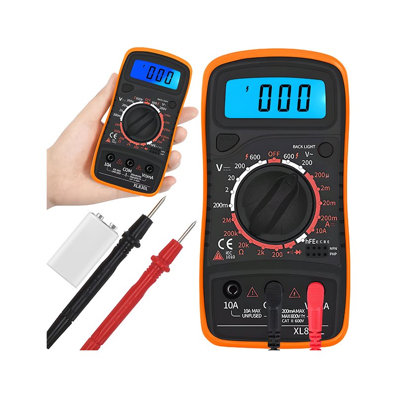 M005A   MIERNIK PRĄDU MULTIMETR LCD CYFROWY UNIWERSALNY -E570