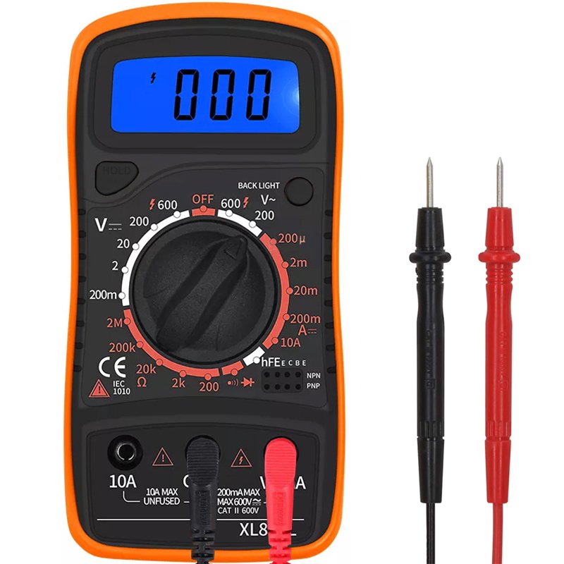 M005A   MIERNIK PRĄDU MULTIMETR LCD CYFROWY UNIWERSALNY -E570