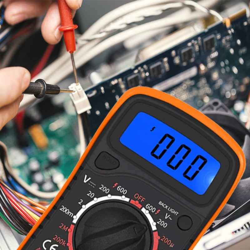 M005A   MIERNIK PRĄDU MULTIMETR LCD CYFROWY UNIWERSALNY -E570
