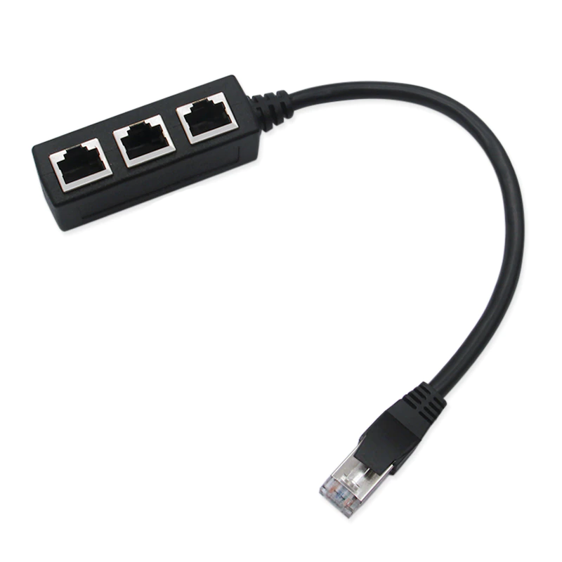 N122 ADAPTER ROZGŁAŁĘŹNIK 1000 MB/S LAN RJ45 3xRJ45 FTP -E397
