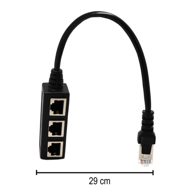 N122 ADAPTER ROZGŁAŁĘŹNIK 1000 MB/S LAN RJ45 3xRJ45 FTP -E397