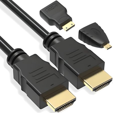 M000   KABEL HDMI 2.0 4K ADAPTERY MINI MICRO UHD 1.5M -E469