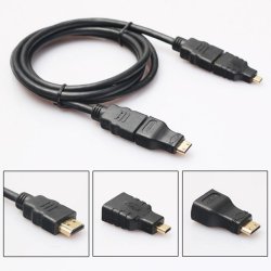 M000   KABEL HDMI 2.0 4K ADAPTERY MINI MICRO UHD 1.5M -E469