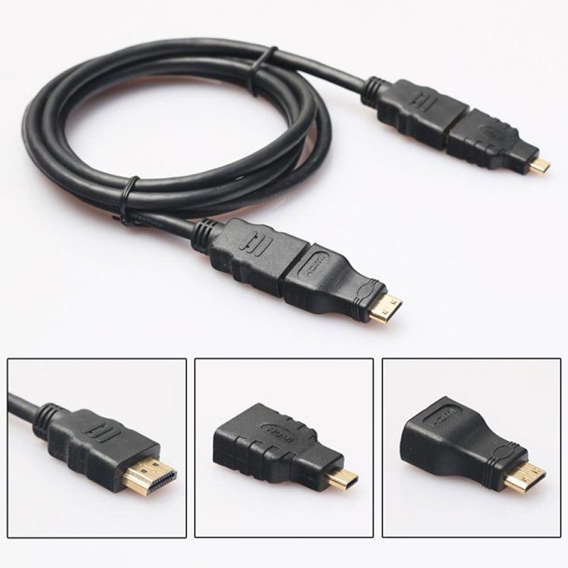 M000   KABEL HDMI 2.0 4K ADAPTERY MINI MICRO UHD 1.5M -E469