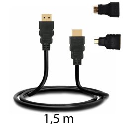 M000   KABEL HDMI 2.0 4K ADAPTERY MINI MICRO UHD 1.5M -E469