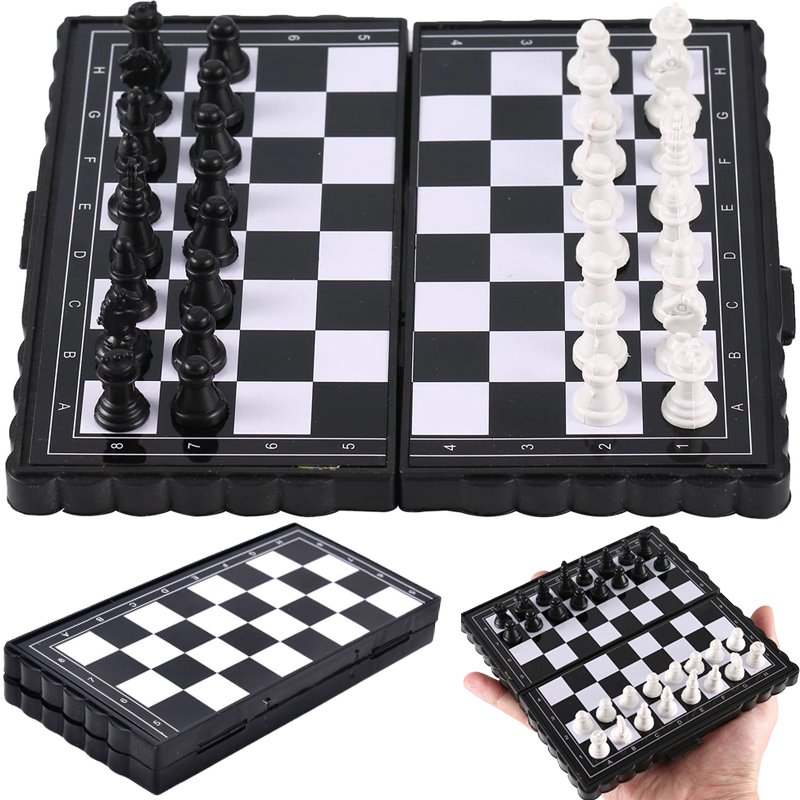 M0000   GRA W SZACHY WARCABY PODRÓŻNE MAGNETYCZNE 2W1 -D061