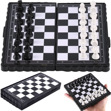M0000   GRA W SZACHY WARCABY PODRÓŻNE MAGNETYCZNE 2W1 -D061