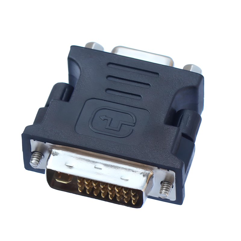 M000  ADAPTER PRZEJŚCIÓWKA D-SUB VGA DO DVI-I KONWERTER -E388 srebrna końcówka