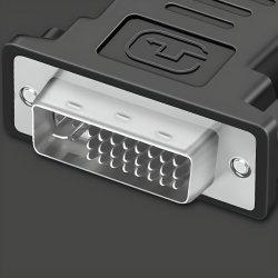 M000  ADAPTER PRZEJŚCIÓWKA D-SUB VGA DO DVI-I KONWERTER -E388 srebrna końcówka