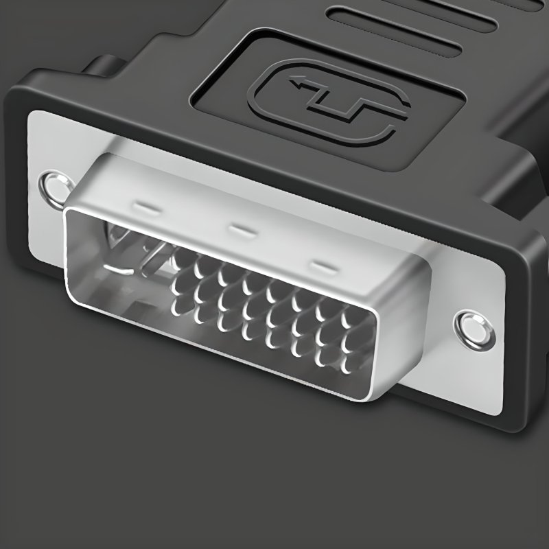 M000  ADAPTER PRZEJŚCIÓWKA D-SUB VGA DO DVI-I KONWERTER -E388 srebrna końcówka