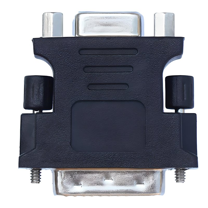 M000  ADAPTER PRZEJŚCIÓWKA D-SUB VGA DO DVI-I KONWERTER -E388 srebrna końcówka