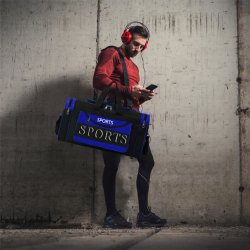 M003B    TORBA PODRÓŻNA DUŻA 20L SPORTOWA TRENINGOWA BAGAŻ - wysyłamy niebieską S071-2