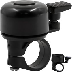 N034 DZWONEK ROWEROWY GŁOŚNY METALOWY NA ROWER ROWEREK-czarny S161