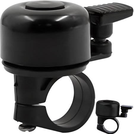 N034 DZWONEK ROWEROWY GŁOŚNY METALOWY NA ROWER ROWEREK-czarny S161