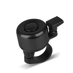 N034 DZWONEK ROWEROWY GŁOŚNY METALOWY NA ROWER ROWEREK-czarny S161