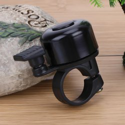 N034 DZWONEK ROWEROWY GŁOŚNY METALOWY NA ROWER ROWEREK-czarny S161
