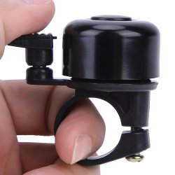 N034 DZWONEK ROWEROWY GŁOŚNY METALOWY NA ROWER ROWEREK-czarny S161