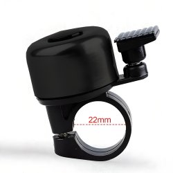 N034 DZWONEK ROWEROWY GŁOŚNY METALOWY NA ROWER ROWEREK-czarny S161