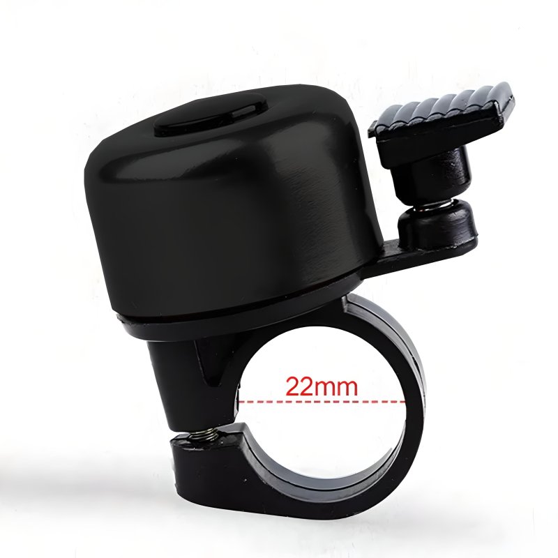 N034 DZWONEK ROWEROWY GŁOŚNY METALOWY NA ROWER ROWEREK-czarny S161