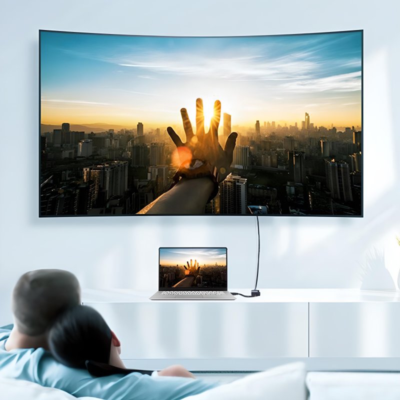 N280 PRZEJŚCIÓWKA ADAPTER KONWERTER HDMI DO VGA + AUDIO  -E467