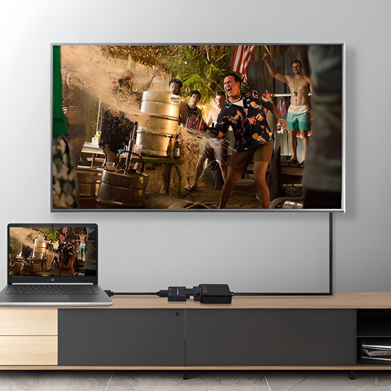 N280 PRZEJŚCIÓWKA ADAPTER KONWERTER HDMI DO VGA + AUDIO  -E467