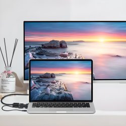 N280 PRZEJŚCIÓWKA ADAPTER KONWERTER HDMI DO VGA + AUDIO  -E467
