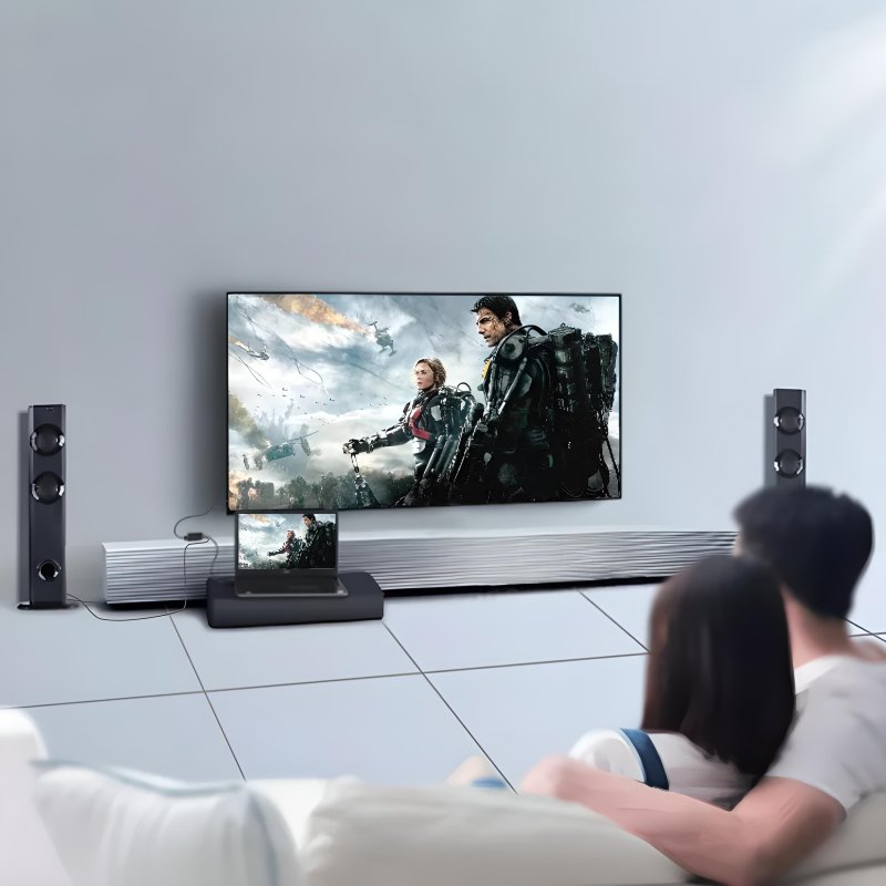 N280 PRZEJŚCIÓWKA ADAPTER KONWERTER HDMI DO VGA + AUDIO  -E467