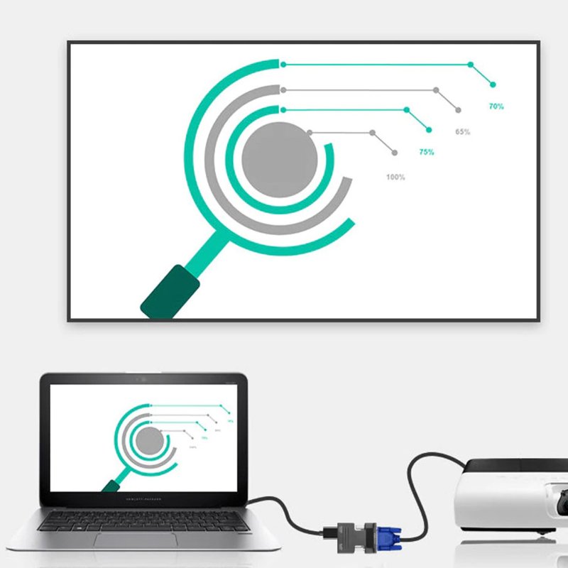 N280 PRZEJŚCIÓWKA ADAPTER KONWERTER HDMI DO VGA + AUDIO  -E467