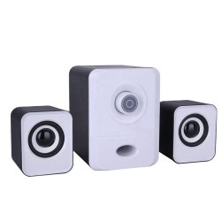 M045C (ALEJA2) GŁOŚNIKI KOMPUTEROWE 2.1 PODŚWIETLENIE LED USB 5W białe 98768089-1
