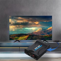 M002E   ADAPTER KONWERTER SCART DO NA HDMI AV EURO FULL HD -E392