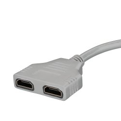 M0002E   ROZDZIELACZ HDMI SPLITTER ROZGAŁĘŹNIK 2 PORTY -E402-1 szary