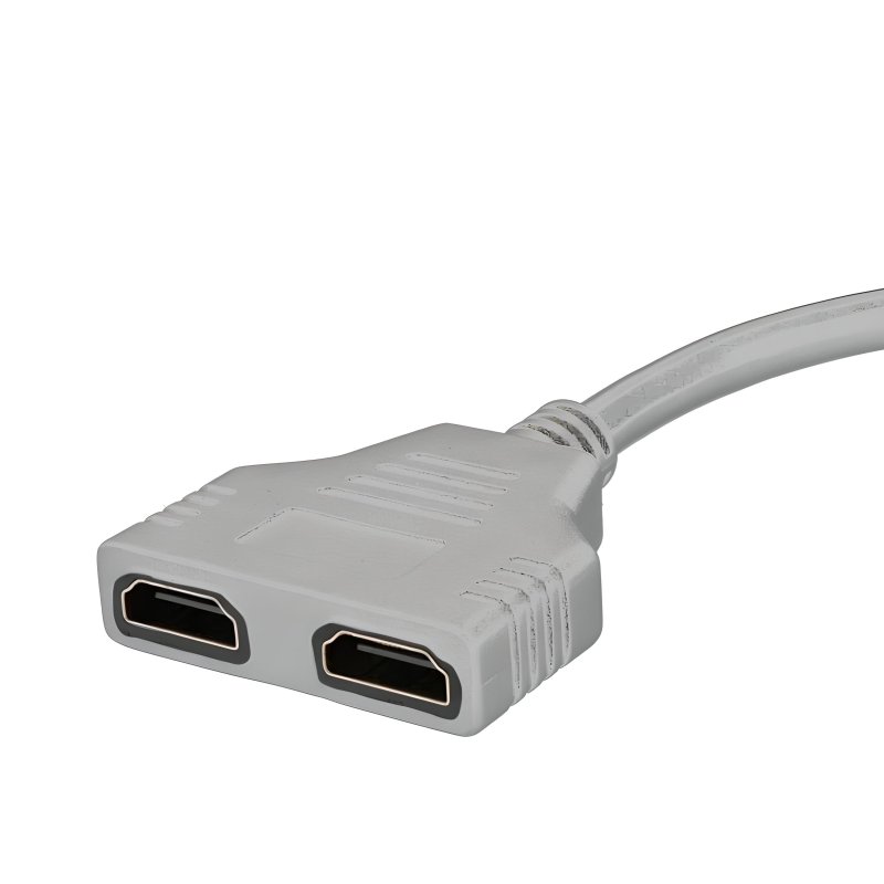 M0002E   ROZDZIELACZ HDMI SPLITTER ROZGAŁĘŹNIK 2 PORTY -E402-1 szary