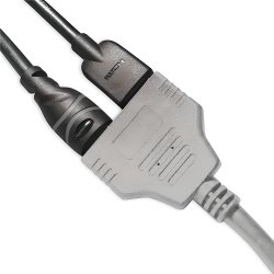 M0002E   ROZDZIELACZ HDMI SPLITTER ROZGAŁĘŹNIK 2 PORTY -E402-1 szary