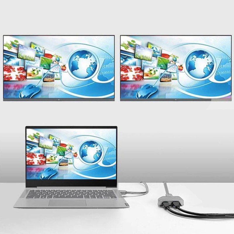 M0002E   ROZDZIELACZ HDMI SPLITTER ROZGAŁĘŹNIK 2 PORTY -E402-1 szary
