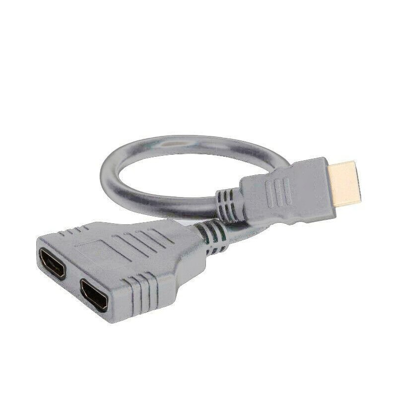 M0002E   ROZDZIELACZ HDMI SPLITTER ROZGAŁĘŹNIK 2 PORTY -E402-1 szary