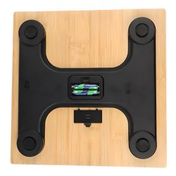 M050C/D (Aleja2)  WAGA ŁAZIENKOWA ELEKTRONICZNA LED BAMBUSOWA 180KG - E730