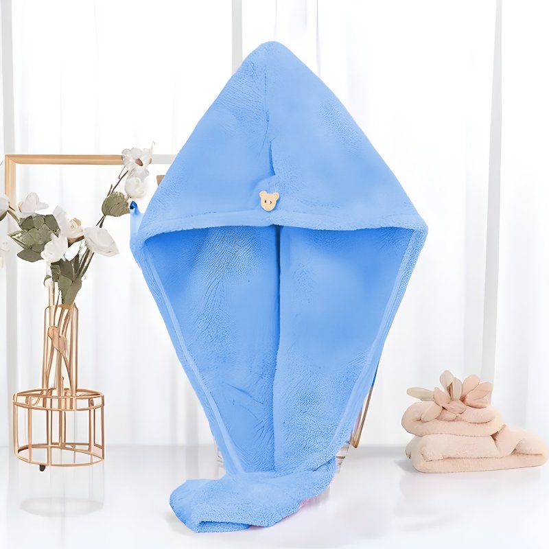 N133 GRUBY CHŁONNY RĘCZNIK NA GŁOWE TURBAN DO WŁOSÓW -U067