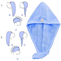 N133 GRUBY CHŁONNY RĘCZNIK NA GŁOWE TURBAN DO WŁOSÓW -U067