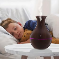 M004C    NAWILŻACZ POWIETRZA DYFUZOR ZAPACHOWY AROMATERAPIA -E136-1 ciemny wysoki