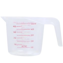 M004A   MIARKA KUCHENNA KUBEK Z PODZIAŁKĄ DZBANEK MIARKĄ 0,5L -O761
