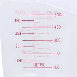 M004A   MIARKA KUCHENNA KUBEK Z PODZIAŁKĄ DZBANEK MIARKĄ 0,5L -O761