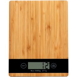 M005B    WAGA KUCHENNA BAMBUSOWA ELEKTRONICZNA DOTYK 5kg 1g -E653
