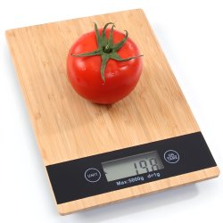 M005B    WAGA KUCHENNA BAMBUSOWA ELEKTRONICZNA DOTYK 5kg 1g -E653