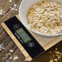 M005B    WAGA KUCHENNA BAMBUSOWA ELEKTRONICZNA DOTYK 5kg 1g -E653