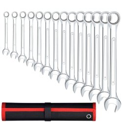 M004A   KLUCZE PŁASKO-OCZKOWE 8-24MM PŁASKIE ZESTAW 14 EL -O652