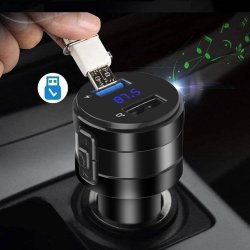 M000    TRANSMITER FM BLUETOOTH ŁADOWARKA MP3 2xUSB SD LCD -E810