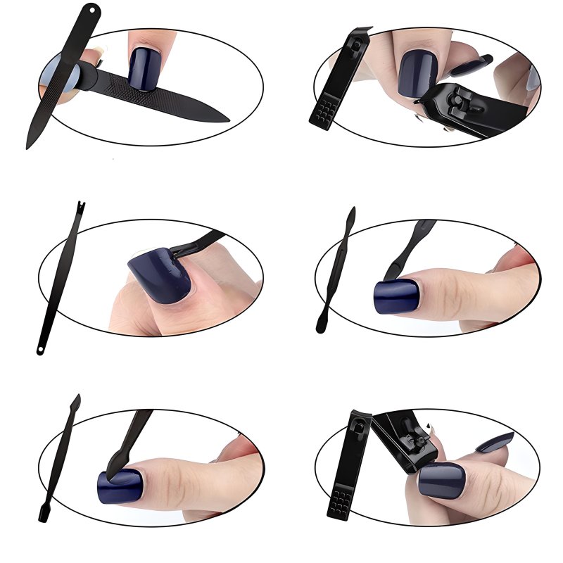 M002E ZESTAW PRZYBORNIK DO MANICURE PEDICURE PAZNOKCI -U089